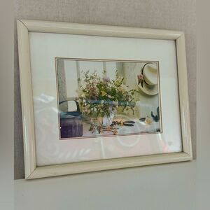 Vintage framed Portal Morning Bouquet Print by Kathryn Kleinman 1986